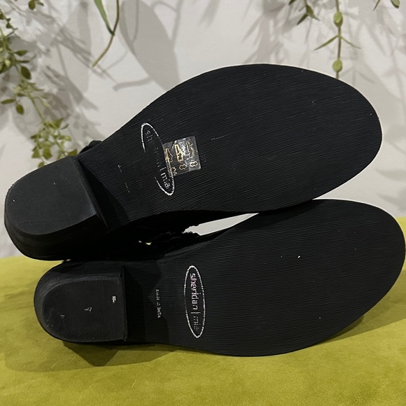 Sheridan Mia Black Floral Ankle Boots - Picture 3 of 6